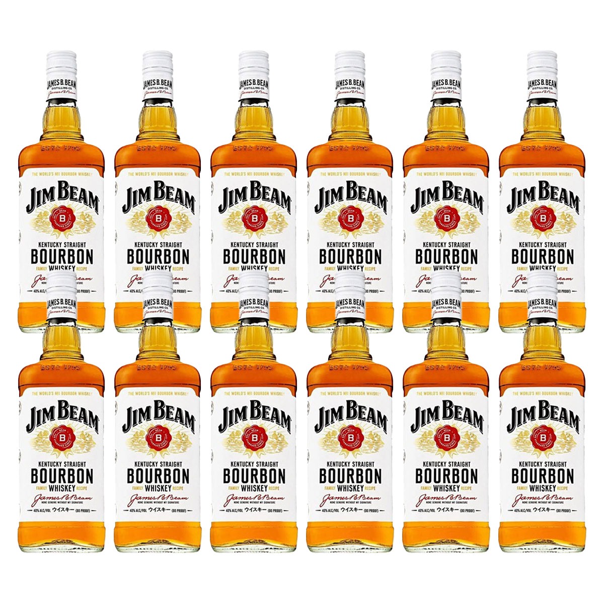 【ケース販売】サントリー ジムビーム ホワイト 正規品 1000ml×12本