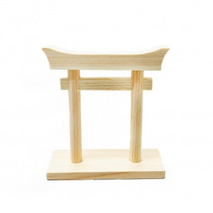 A＆K 日本製プリザーブド ミニS榊角立て 鳥居付き神棚大セット ST-036