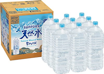 他サイト： サントリー 天然水 ラベルレス 2L ×9本 南アルプス 【Amazon.co.jp限定】まとめ売り実施中の商品画像