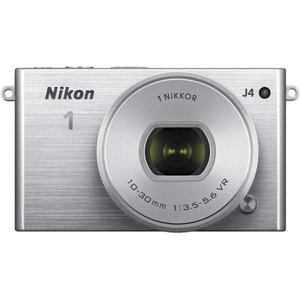ニコンニコン Nikon J4 標準パワーズームレンズキット シルバー J4HPLKSL SDカード付き