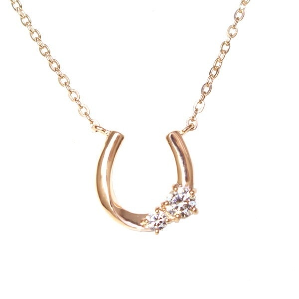 リボン済＆紙袋 ネックレス 正規品 レディース 馬蹄モチーフ ネックレス ペンダント 4度 プレゼント シルバー素材 祝い 喜ばれるギフト