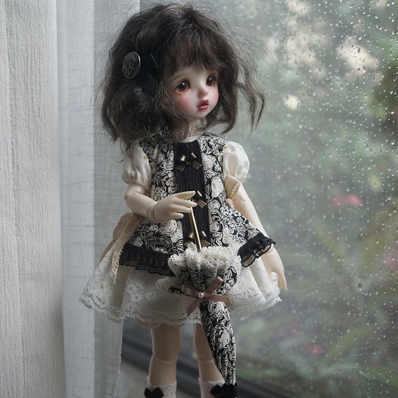 BJDドール用衣装セット 6点ドール服 ドレス エプロン パンツ 髪飾り 靴下 幼SD/MSDサイズ球体関節人形用 doll 6,605円