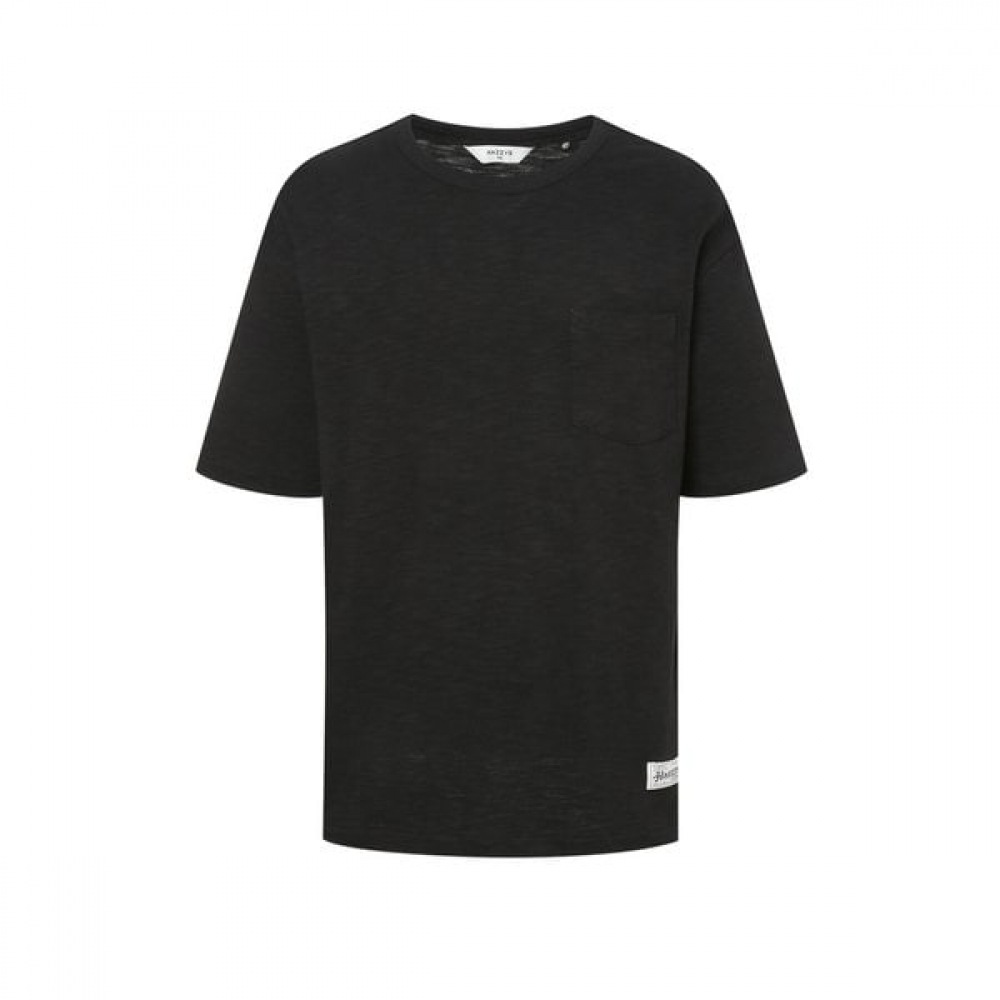 [25SS] ブラックスラブリラックスフィットクルーネックTシャツHZTS5B503BK