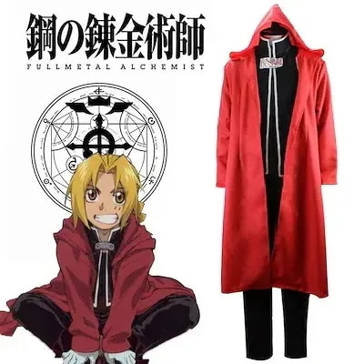 クリスマス期間限定30％ コスチューム 衣装 エドワード コスプレ変装仮装 エルリック 鋼の錬金術師パーティーイベント用品コスプレ変装仮装