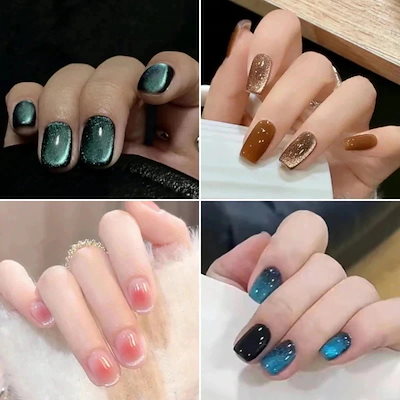 ネイルチップ ショート ロング つけ爪 韓国 人気 黒 赤 紫 白 緑 青 オレンジ グリーン ピンク ネイル 簡単貼るだけ 長い 短め 成人式 マグネット シンプル ジェルネイル ネイルシール443 143,700円