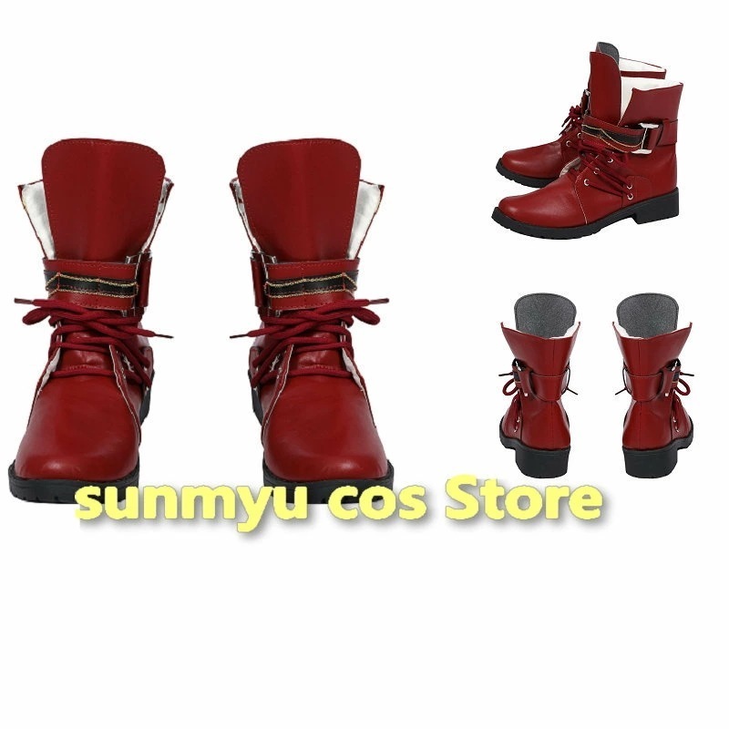 FF7 ファイナルファンタジーVII リバース　ティファ・ロックハート コスプレ靴　赤いブーツ　オーダーメイド可能