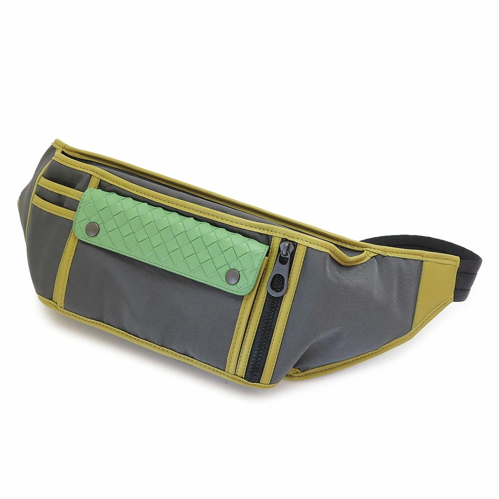 ボディバッグ 534431 VAYE7 8515 ウエストポーチ ベルトバッグ イントレチャート メッシュ編込み マルチカラー