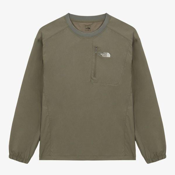 [公式] NT7TS09C 男性 ウィンドゥン 長袖 Tシャツ SLATE KHAKI