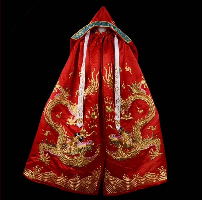 変面マント京劇衣装古典演劇豪華民族刺繍 おしゃれ衣装宴会場披露宴美品チャイナドレス文化歴史歌舞伎舞台隈取瞼譜鳳凰芸術皇帝龍