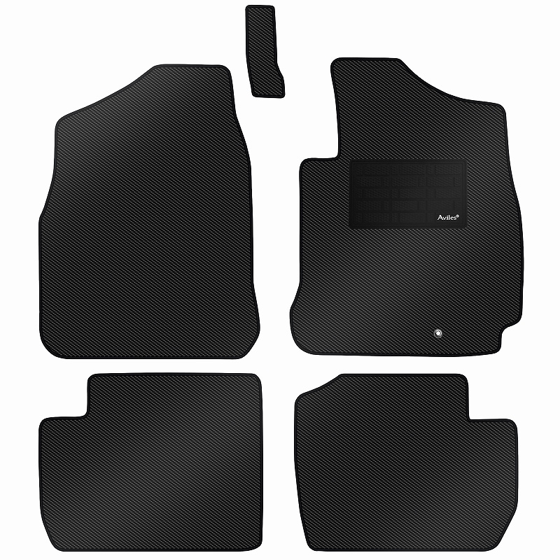 [防水マット]三菱 パジェロミニ H53A H58A フロアマット [カーボン柄]