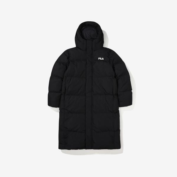 [FILA] フード付きダウンロングパディングジャケット (FS2DJF4104X_BLK)