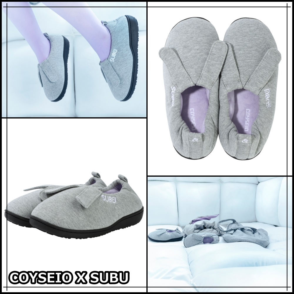 【公式】 COYSEIO X SUBU BUNNY SWEAT PADDING SHOES MELANGE GREY