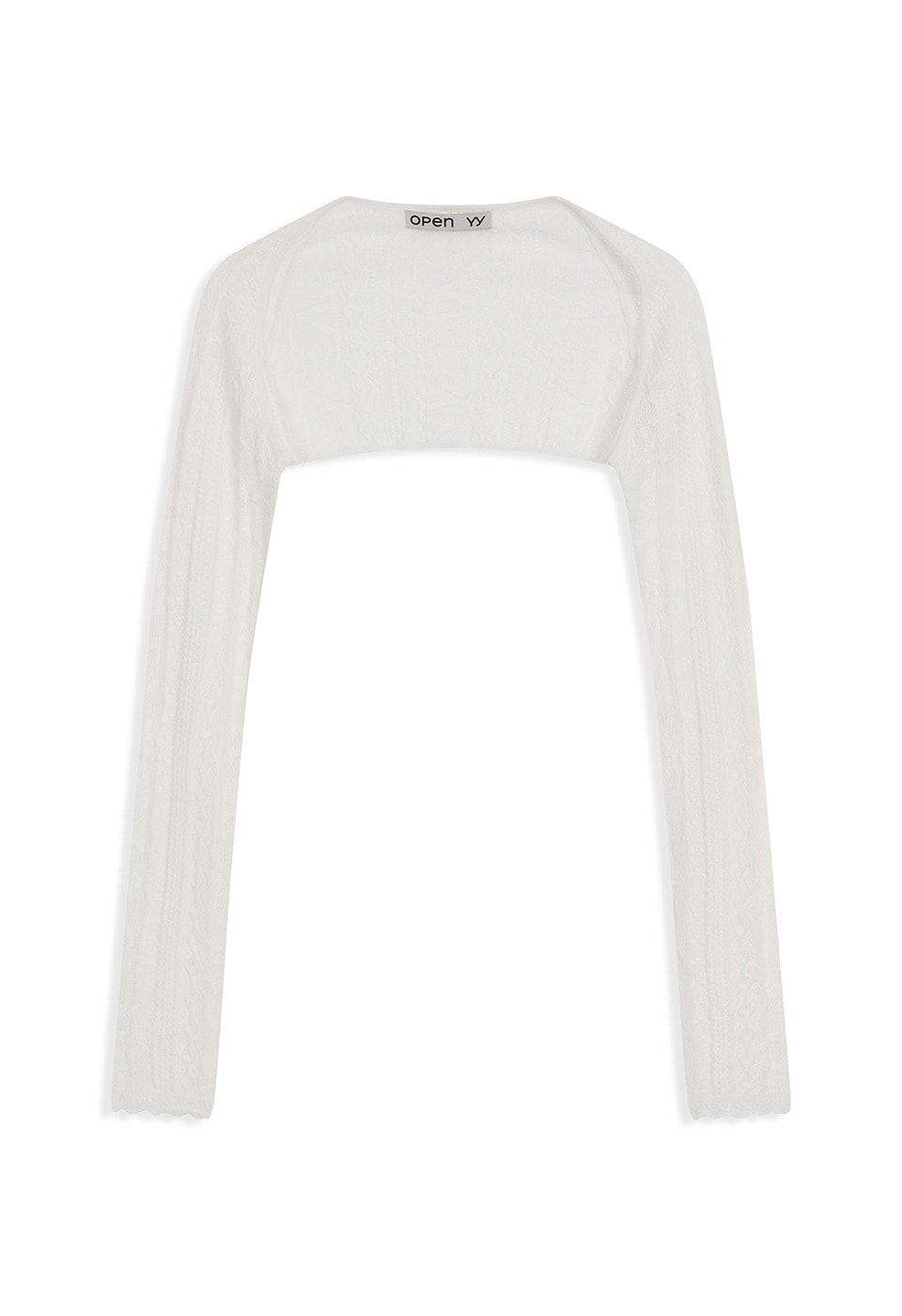 【OPEN Yy】 YY JACQUARD BOLERO : WHITE