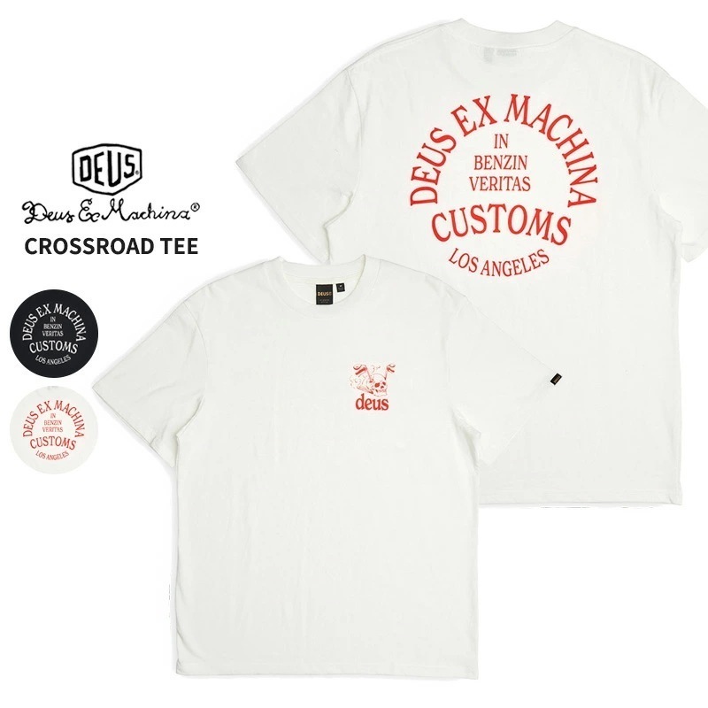 デウスエクスマキナ 半袖Tシャツ Deus EX Machina CROSSROAD TEE メンズ Tシャツ dms241663c