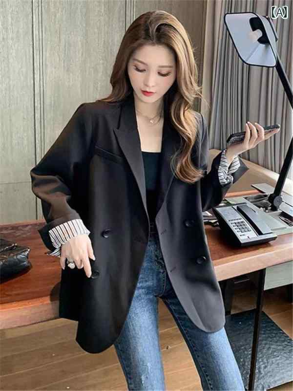 ビジネス　スーツ　ジャケット カーキ ブレザー レディース 春秋 韓国 カジュアルの 小さい スーツ トップ 5,381円