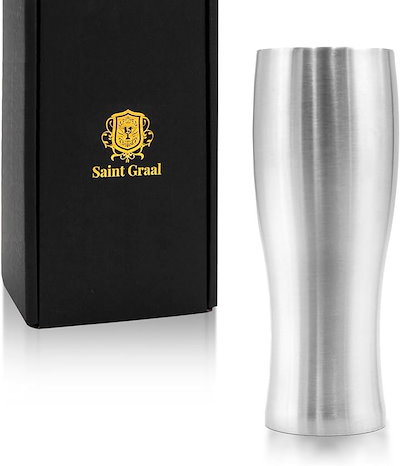 他サイト： ビールグラス ハイボール タンブラー 真空断熱 父の日 プレゼント 誕生日プレゼント 男性 ギフト おしゃれ お酒 コップ 500ml( シルバー)の商品画像