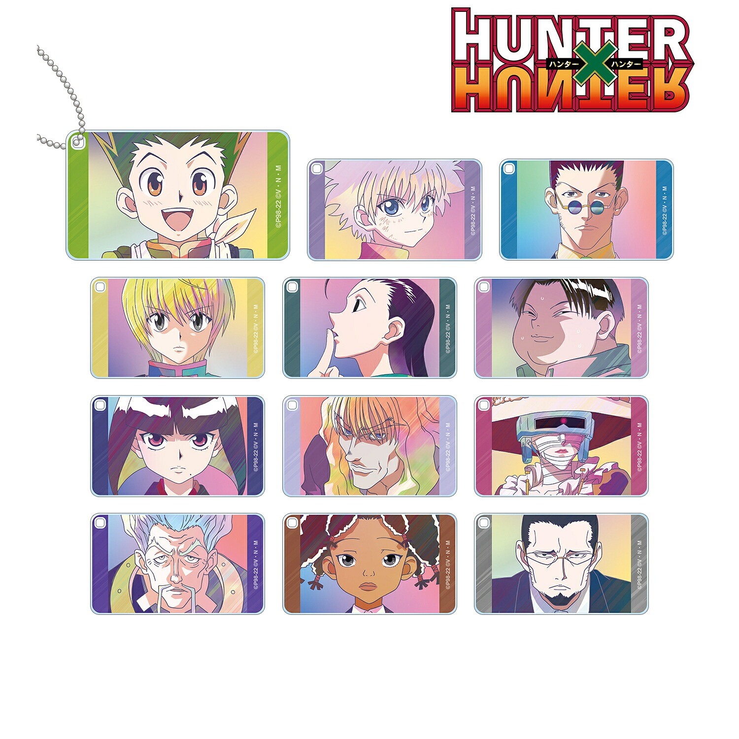 【新品/公式】 HUNTER×HUNTER_トレーディング Ani-Art clear label 第2弾 スクエアアクリルキーホルダー(単位/BOX) 公式グッズ