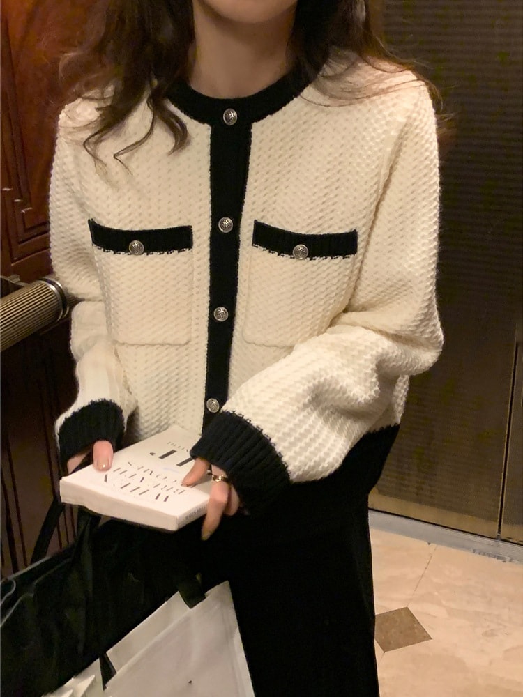 韓国風 優しい着こなし 秋ボトムス シャツ シャオシャン風 コート ニット カーディガン セーター レディース デザインセンス インナートップ