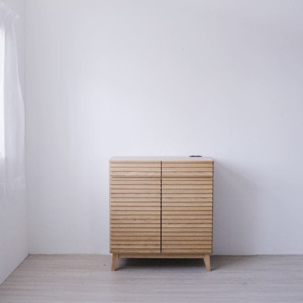 収納棚 約幅80x奥行42.5x高さ87.5cm ナチュラル オープンレール コンセント付き カウンター リビングボード ダイニング