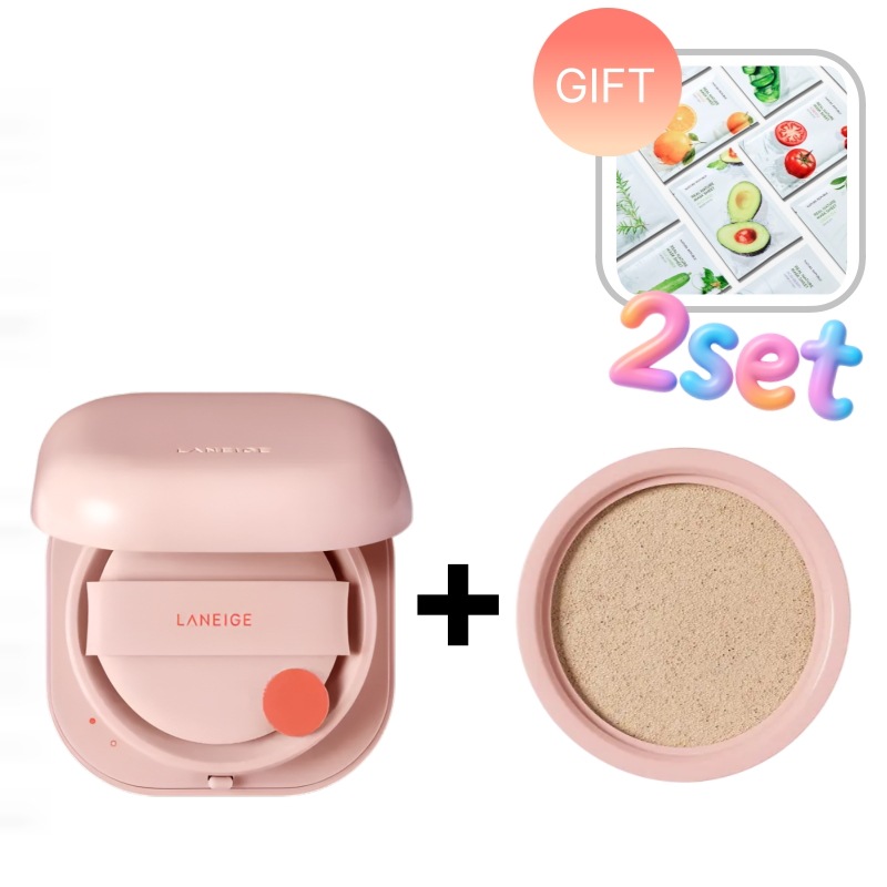 ネオクッション グロウ 本品15g + ネオクッション グロウ リフィル15g 韓国コスメ.ツヤ肌.クッションファンデ.リフィル付き.保湿.密着.軽い仕上がり.透明感.人気.スキンケア発想.デイリーメ