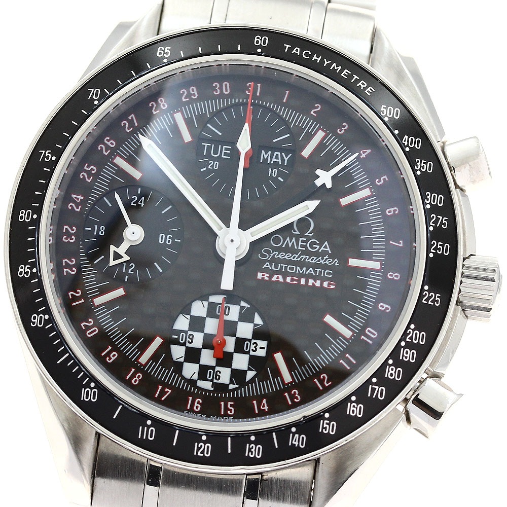 オメガ OMEGA 3529.50 スピードマスター レーシング シューマッハ’02モデル 5555本限定 自動巻き メンズ _899037【中古】