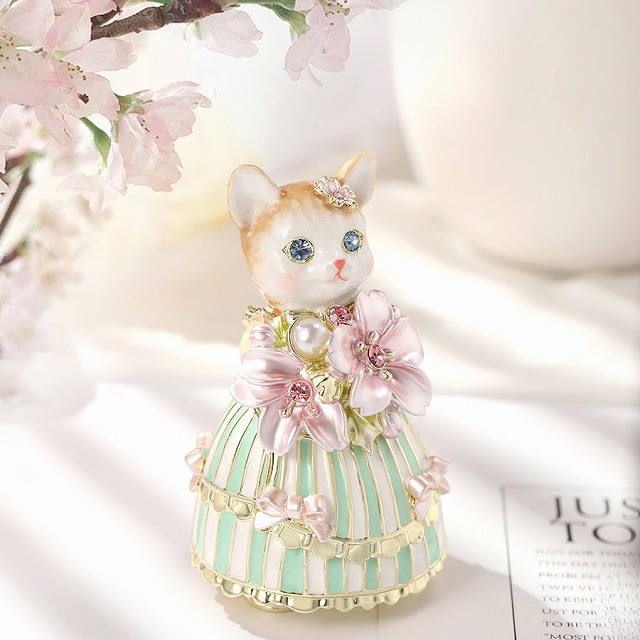 ジュエリー ボックス ルルキャンディ 桜 サクラ 猫 ネコ EX6161
