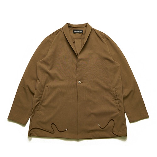 [送料無料]スミスアもーオリエンタルワンボタンオーバーフィットジャケットダークベージュ