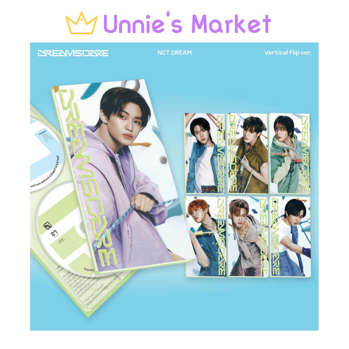 [SET] NCT DREAM [DREAMSCAPE] Vertical Flip Ver. + Free Photocard(fan-made) 1EA