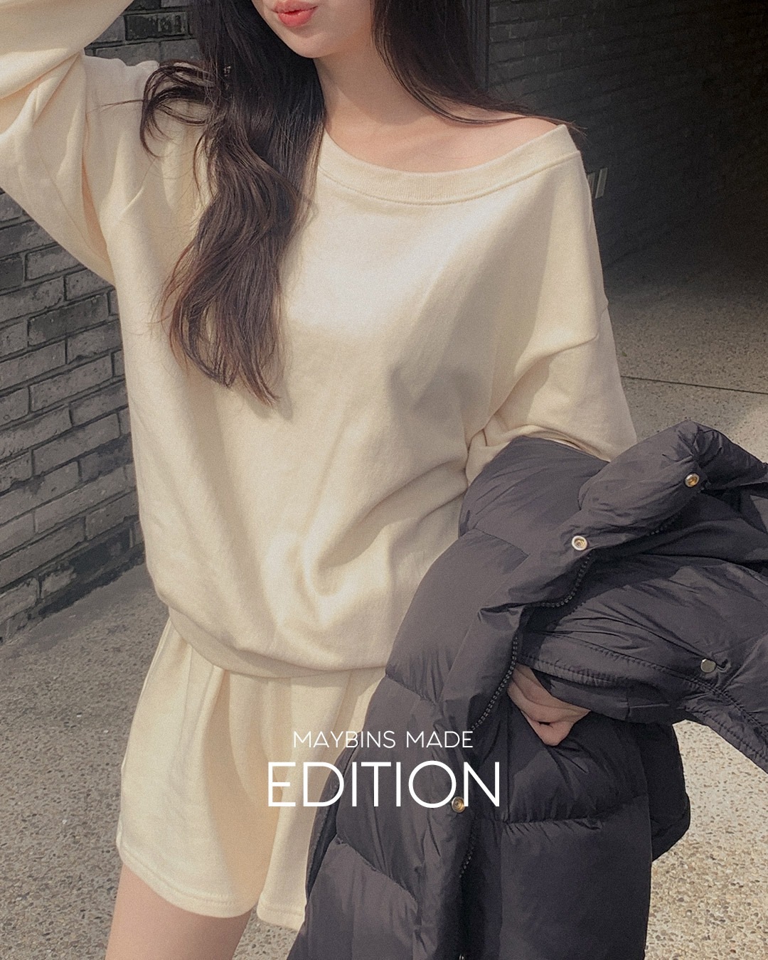 [MADE] ミール マンツーマンTシャツ&ショート パンツ セット韓国ファッション レディース