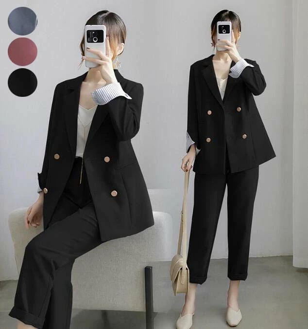 新品セールレディース カジュアルスーツ 可愛い パンツスーツ 入学式 卒業式 事務服 オフィス OL セレモニー 上品 ママスーツ 結婚式 スーツ 体型カバー セットアップ ビジネススーツ フォーマル