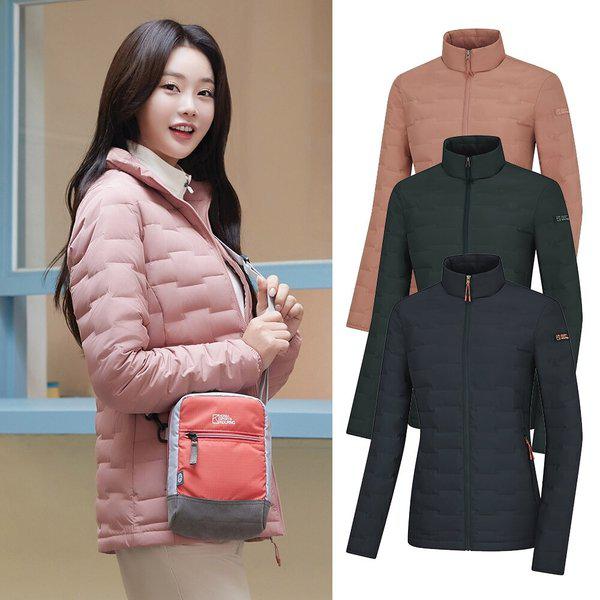 女性冬軽量チューブグースダウンジャケットフォークス(女) KUJ6820W