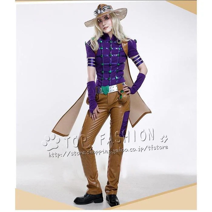 ジョジョ奇妙な冒険 第七部 スティール・ボール・ラン ジャイロ・ツェペリ コスチューム 舞台装 演出服 変装 仮装 ハロウィン イベ ント コス 撮影 祭り