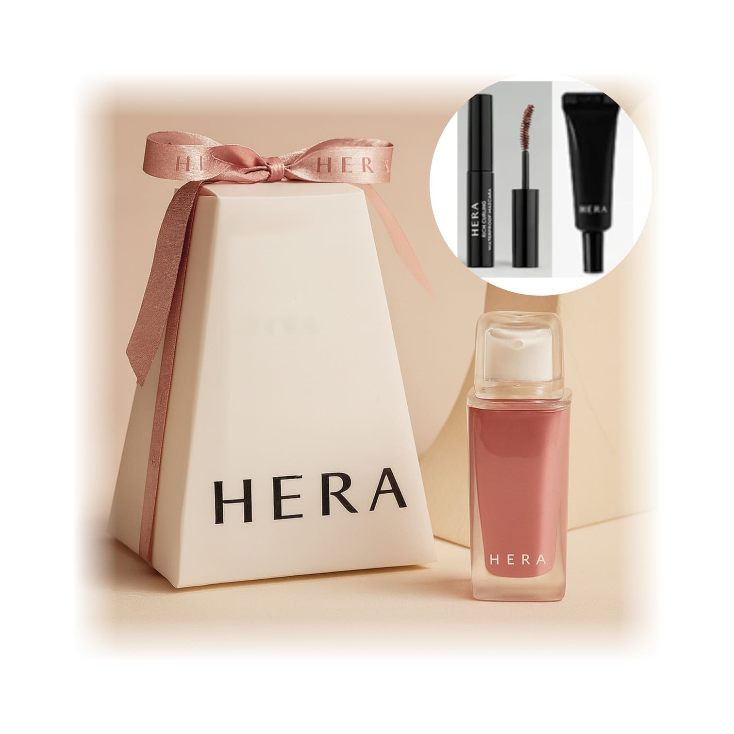 [NEW]ヘ ラセンシュアル ヌード ステイン ティント + カーリングマスカラ ミニ + リップセラム ミニ セット