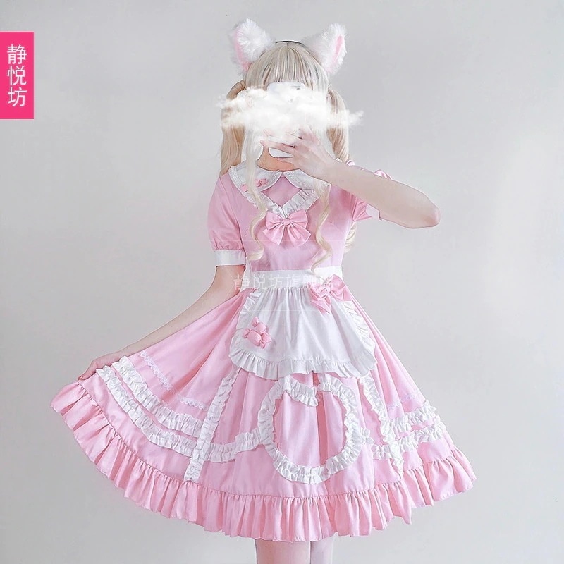 オリジナルバービーキャンディハウスメイド衣装cosロリソフトガールコスプレ衣装