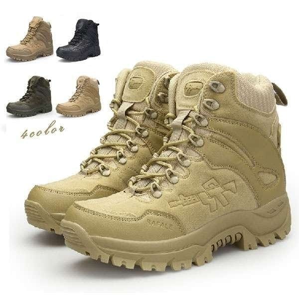 赤字覚悟 タクティカルブーツ メンズ 機能性 アウトドアブーツ 安全靴 防水 登山ブーツ デザートブ2823