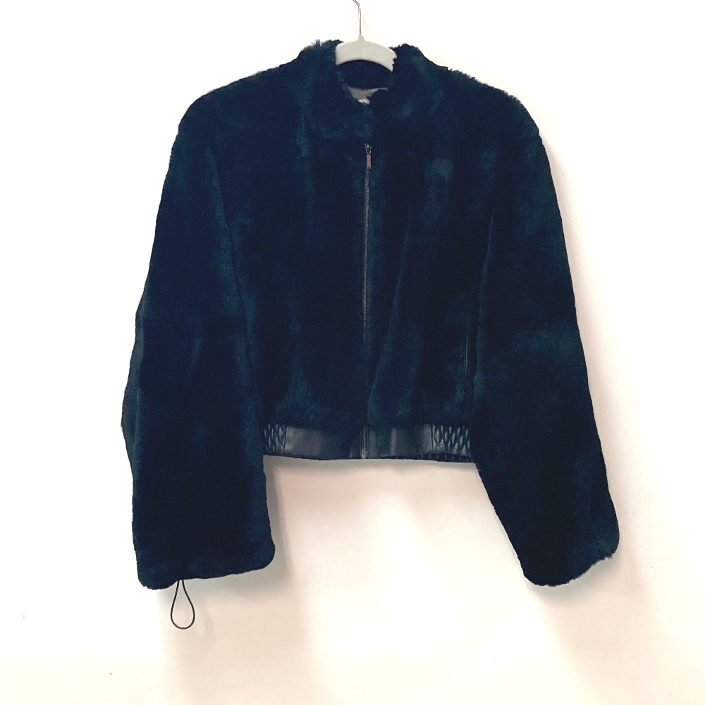 Sov. DOUBLE STANDARD CLOTHING ソブ ダブルスタンダード クロージング ファーコート ジップアップ コート アパレル アウター 長袖 ジャケット レザーコート ファー ブラ