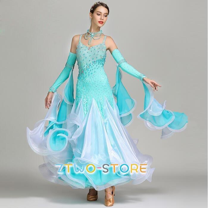 新しい子供用ダンスウェア 格安 ダンスウェア ステージ衣装 競技会 競技用 レディース ワンピース パーティー舞台衣装 演出服 社交ダンス モダンドレス 全1色 2枚購入で2613円OFF