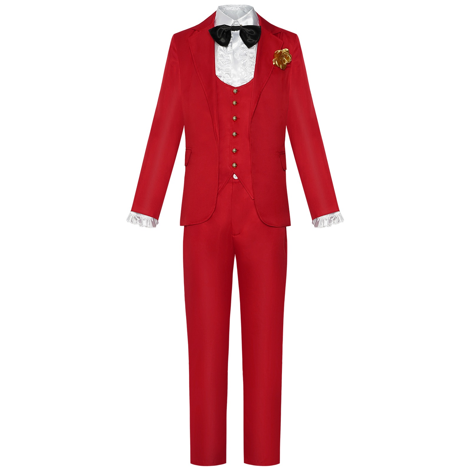 【限時割!引!】阴间大法师cos服ハロウィンビートルズ汁赤フルセットコスプレコスチューム