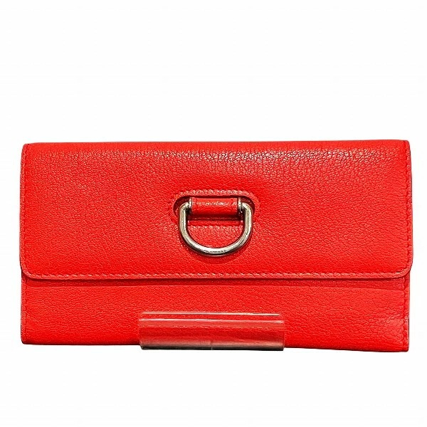 バーバリー レッド レザー 3つ折り財布 レディース 美品 【中古】 16,926円