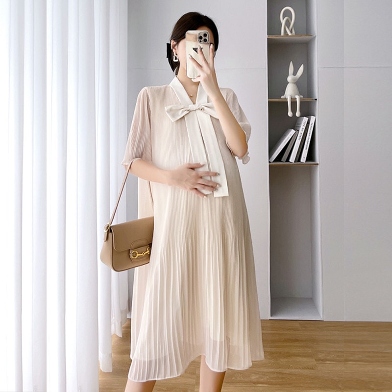 【選べる２パターン】マタニティーワンピース マタニティードレス ロングワンピース マタニティー ワンピース ドレス シフォンワンピース ゆったりサイズ レディース オシャレ サマードレス