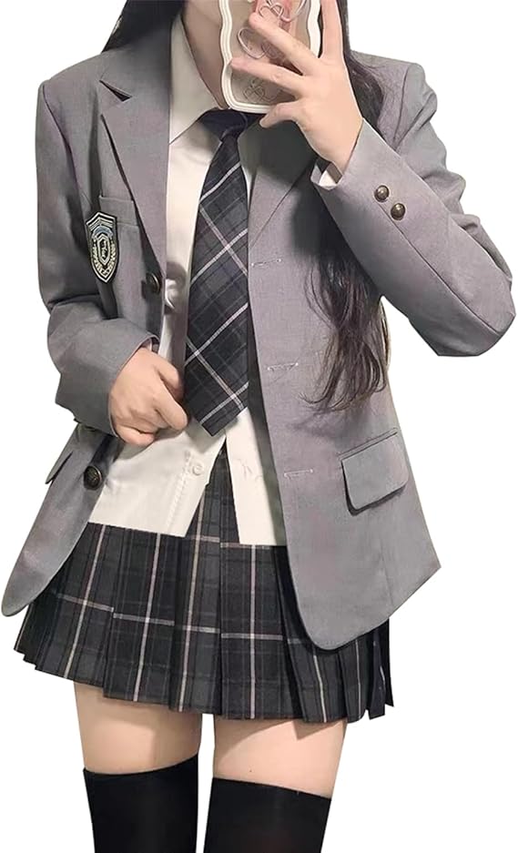 コスプレ 制服 ブレザー 女子高校生 jk 制服5点セット 女子高生 制服 スカート シャツ ネクタイ バッジ コスプレ 学生服 セーラー服 スクール 高校生制服 入学式 卒業式 学園祭 文化祭 パー