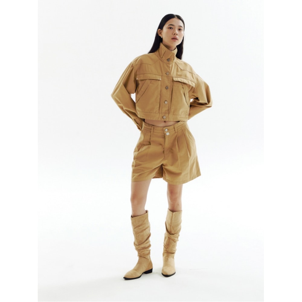 CHOWOO オートミール 4-タックディテールショーツ_CW1A_B16WOT