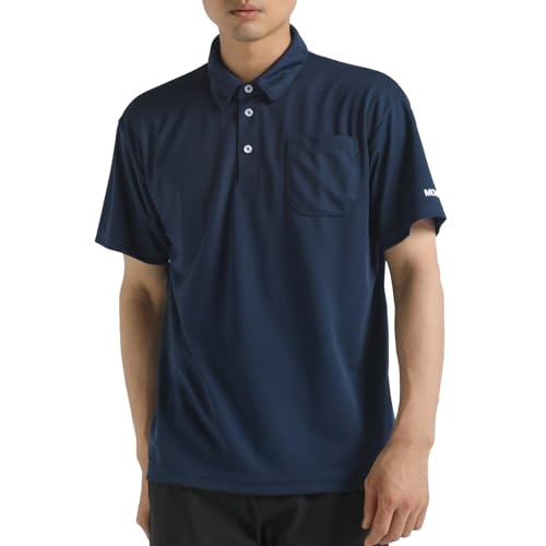 [デサント] ポロシャツ 半袖 ボタンダウン 吸汗 速乾 ワンポイント シンプル メンズ レディース 男女兼用 NV00(ST4FHSZ1MB) O 5,059円