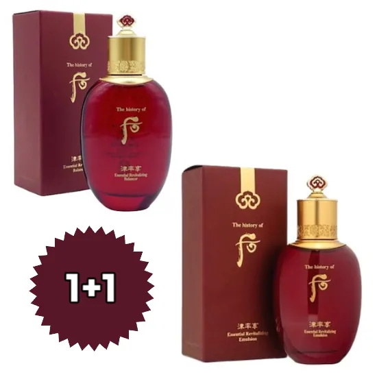 [1+1]津率享(ジンユルヒャン) 津率バランサー 150mL/ローション110mL 高保湿 / エイジングケア / ハリ・ツヤ肌 / 低刺激 / 韓国高級スキンケア / 化粧水＆乳液セット