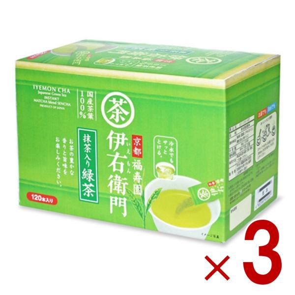 宇治の露製茶 伊右衛門 インスタント緑茶 スティックタイプ 120本 お茶 緑茶 日本茶 宇治茶 インスタント スティック 大容量 3個 5,982円