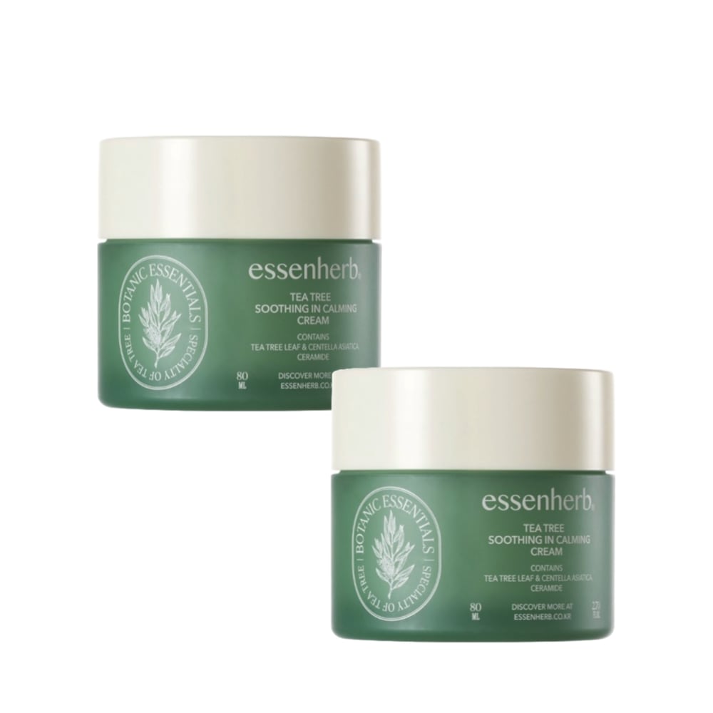 ティーツリー スージング イン カーミングクリーム 80ml 2個 (鎮静/弾力/保湿/栄養/活力/光彩/しわ防止)
