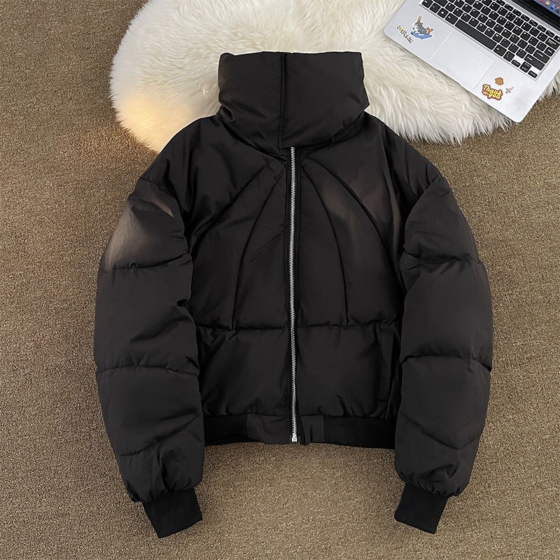 ハイネックダウンジャケット2024秋冬新品韓国ファッション アウター 中綿ジャケット防寒 暖かいMF98