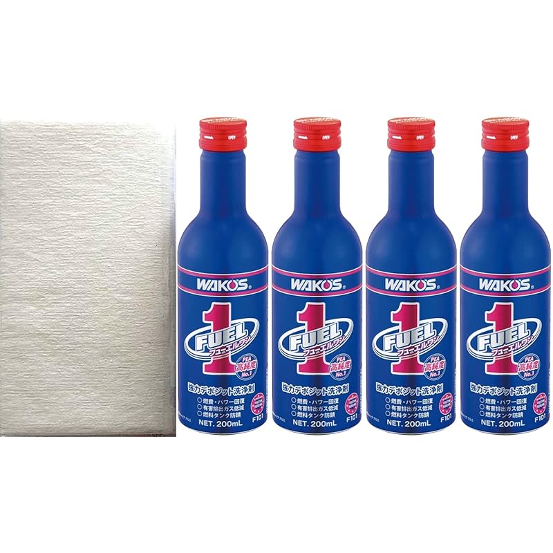 WAKOS NEWフューエルワン F-1 FUEL-1 200ml 4本セット メカタオル1枚付属