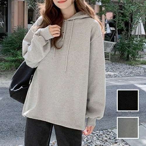 パーカー 韓国 ファッション レディース 春 秋 冬 カジュアル コーデ シンプル 定番 セレカジ 20代 30代 40代 2025 オーバーサイズ ボタン パーカー ベーシック
