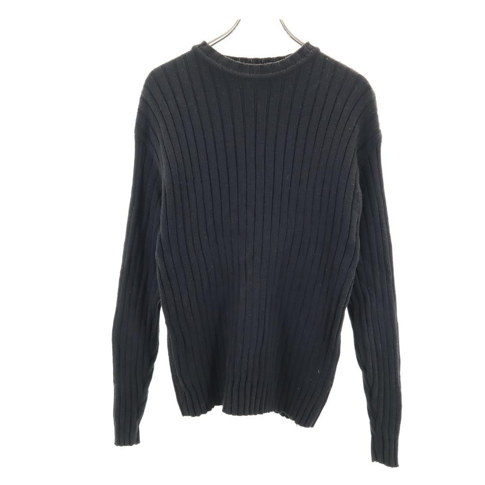 90s オールド 長袖 セーター M ブラック系 ニット メンズ